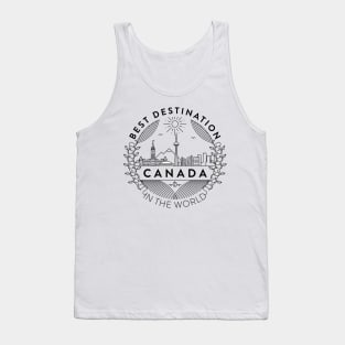 Canada Minimal Badge Design Tank Top